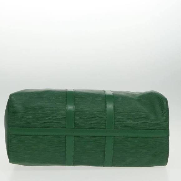 LOUIS VUITTON Epi Keepall 45 Boston Bag Green M42974 LV Auth 94661 - Picture 5 of 16